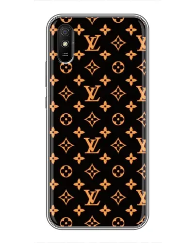 Чехол для Xiaomi Redmi 9A с картинкой «Золотая монограмма LV»
