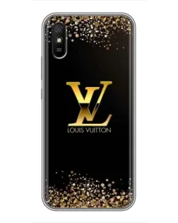 Чехол для Xiaomi Redmi 9A с картинкой «LV — золотые искры»