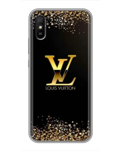 Чехол для Xiaomi Redmi 9A с картинкой «LV — золотые искры»