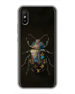Чехол для Xiaomi Redmi 9A с картинкой «LV — мраморный принт»