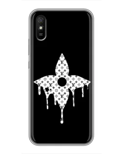 Чехол для Xiaomi Redmi 9A с картинкой «Цветочная монограмма»