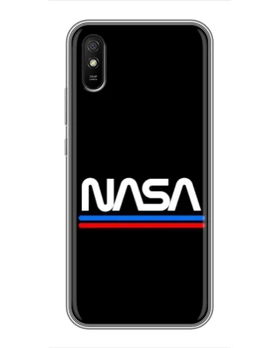 Чехол для Xiaomi Redmi 9A с картинкой «NASA — классика Red Blue»