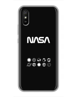 Чехол для Xiaomi Redmi 9A с картинкой «NASA — технический принт»