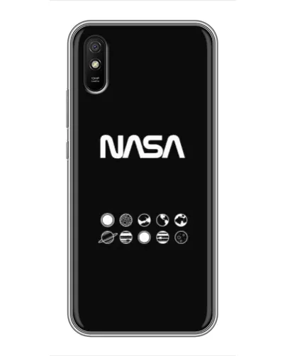 Чехол для Xiaomi Redmi 9A с картинкой «NASA — технический принт»
