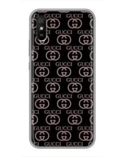 Чехол для Xiaomi Redmi 9A с картинкой «Классическая монограмма Gucci»
