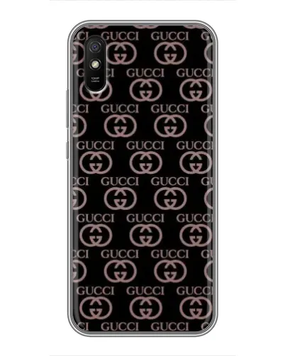 Чехол для Xiaomi Redmi 9A с картинкой «Классическая монограмма Gucci»