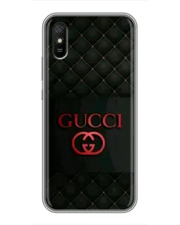Чехол для Xiaomi Redmi 9A с картинкой «Gucci — стеганый черный»