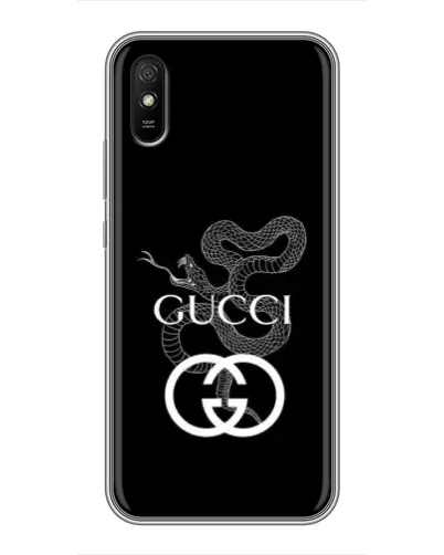 Чехол для Xiaomi Redmi 9A с картинкой «Gucci — серебряная змея»