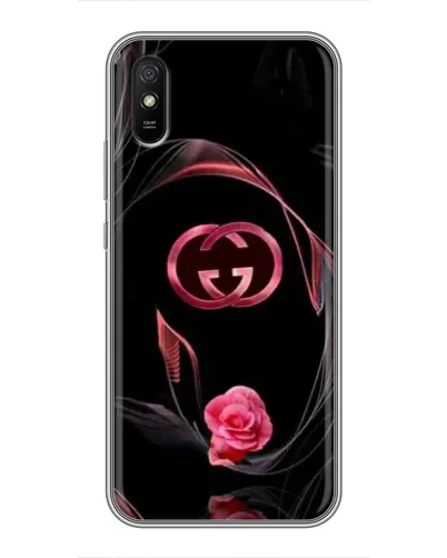 Чехол для Xiaomi Redmi 9A с картинкой «Gucci — неоновая роза»