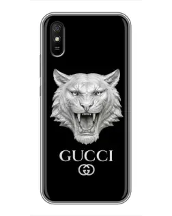 Чохол для Xiaomi Redmi 9A з картинкою «Gucci — срібний лев» Чохол для Xiaomi Redmi 9A з картинкою «Gucci — срібний лев»
