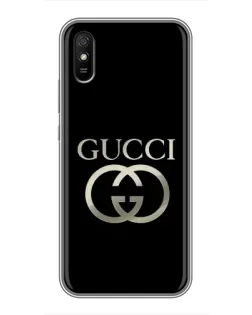 Чохол для Xiaomi Redmi 9A з картинкою «Gucci — золото на чорному» Чохол для Xiaomi Redmi 9A з картинкою «Gucci — золото на чорному»