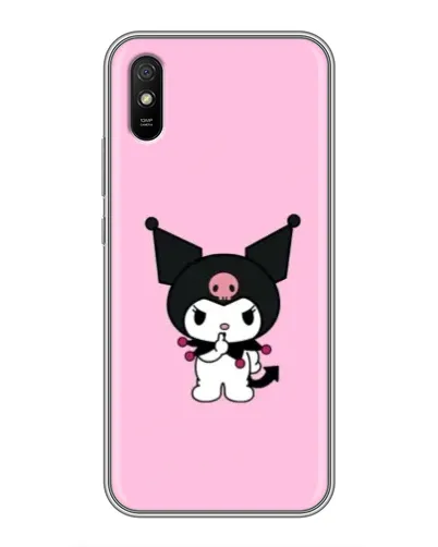 Чехол для Xiaomi Redmi 9A с картинкой «Kuromi — розовая нежность»