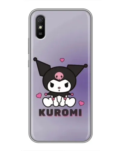 Чехол для Xiaomi Redmi 9A с картинкой «Kuromi — фиолетовый арт»