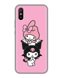 Чохол для Xiaomi Redmi 9A з картинкою «My Melody та Kuromi» Чохол для Xiaomi Redmi 9A з картинкою «My Melody та Kuromi»