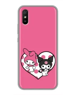 Чохол для Xiaomi Redmi 9A з картинкою «Kuromi та My Melody» Чохол для Xiaomi Redmi 9A з картинкою «Kuromi та My Melody»
