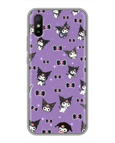 Чехол для Xiaomi Redmi 9A с картинкой «Kuromi — паттерн»