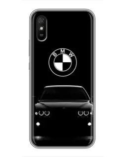 Чехол для Xiaomi Redmi 9A с картинкой «BMW — взгляд из темноты»