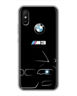 Чехол для Xiaomi Redmi 9A с картинкой «Минималистичный принт BMW M3»