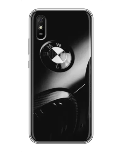 Чехол для Xiaomi Redmi 9A с картинкой «Эмблема BMW — макро»