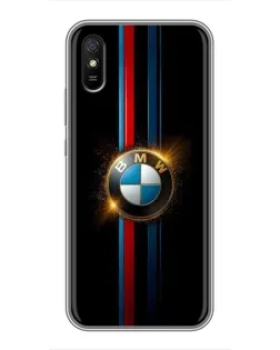 Чехол для Xiaomi Redmi 9A с картинкой «BMW M-Power неон»