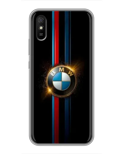 Чехол для Xiaomi Redmi 9A с картинкой «BMW M-Power неон»