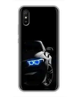 Чехол для Xiaomi Redmi 9A с картинкой «BMW — ночной взгляд» Чехол для Xiaomi Redmi 9A с картинкой «BMW — ночной взгляд»
