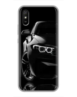Чехол для Xiaomi Redmi 9A с картинкой «Черная BMW — профиль» Чехол для Xiaomi Redmi 9A с картинкой «Черная BMW — профиль»