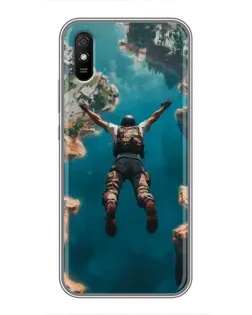 Чехол для Xiaomi Redmi 9A с картинкой «PUBG — свободное падение»