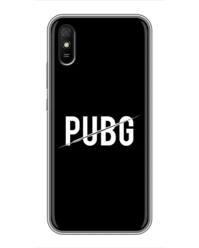 Чехол для Xiaomi Redmi 9A с картинкой «PUBG — белый логотип»