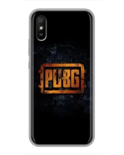 Чехол для Xiaomi Redmi 9A с картинкой «PUBG — золотой логотип»