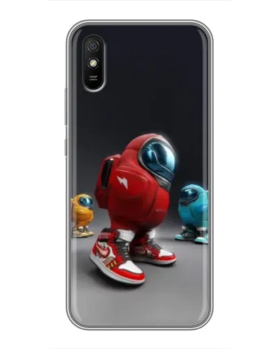 Чехол для Xiaomi Redmi 9A с картинкой «Among Us — 3D стиль»
