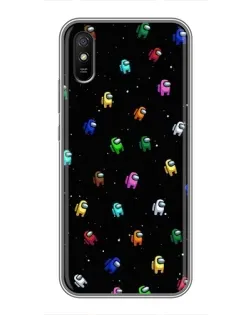 Чехол для Xiaomi Redmi 9A с картинкой «Экипаж Among Us»