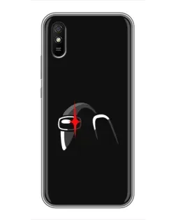 Чехол для Xiaomi Redmi 9A с картинкой «Among Us шлем»