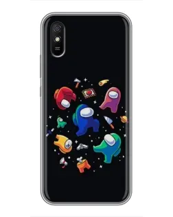 Чехол для Xiaomi Redmi 9A с картинкой «Among Us космос»