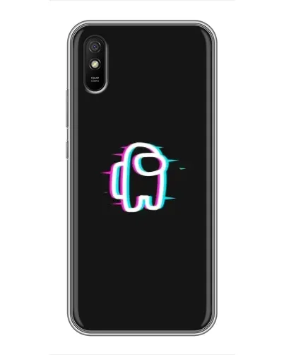 Чехол для Xiaomi Redmi 9A с картинкой «Among Us неон»