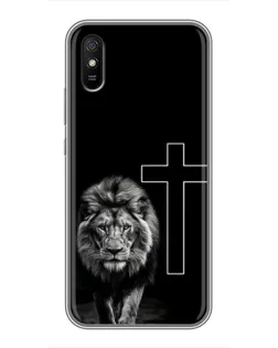 Чохол для Xiaomi Redmi 9A з картинкою «Лев та Хрест»