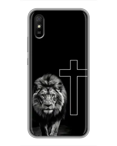 Чехол для Xiaomi Redmi 9A с картинкой «Лев и Крест»