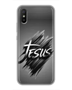 Чехол для Xiaomi Redmi 9A с картинкой «Надпись Jesus Graffiti»