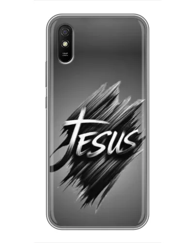 Чехол для Xiaomi Redmi 9A с картинкой «Надпись Jesus Graffiti»