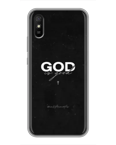 Чехол для Xiaomi Redmi 9A с картинкой «GOD — Бог над всем»