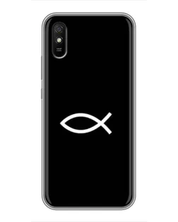 Чехол для Xiaomi Redmi 9A с картинкой «Символ рыбы Jesus» Чехол для Xiaomi Redmi 9A с картинкой «Символ рыбы Jesus»