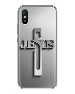 Чехол для Xiaomi Redmi 9A с картинкой «Металлический крест Jesus» Чехол для Xiaomi Redmi 9A с картинкой «Металлический крест Jesus»