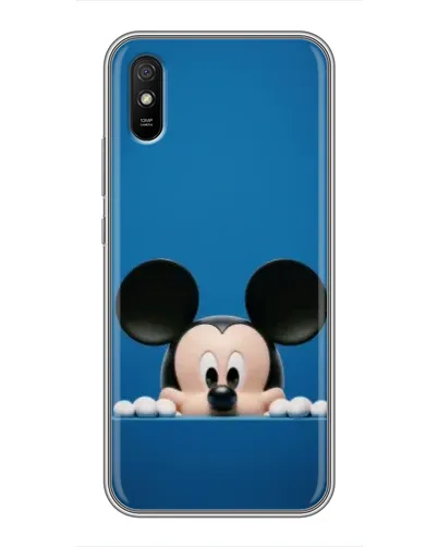 Чехол для Xiaomi Redmi 9A с картинкой «Микки выглядывает»