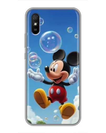 Чехол для Xiaomi Redmi 9A с картинкой «Mickey и мыльные пузыри»