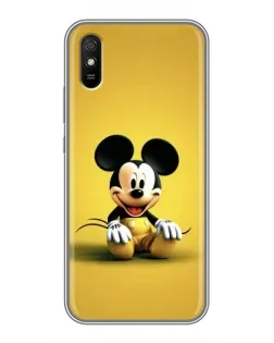 Чехол для Xiaomi Redmi 9A с картинкой «Микки на желтом»