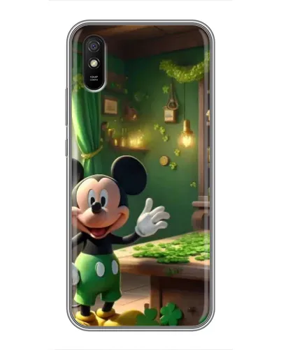 Чехол для Xiaomi Redmi 9A с картинкой «Микки в мастерской»