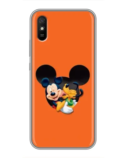 Чехол для Xiaomi Redmi 9A с картинкой «Сердце Микки Минни»
