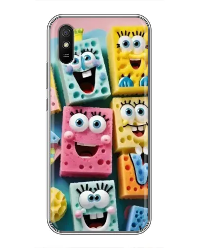Чехол для Xiaomi Redmi 9A с картинкой «Цветные губки»