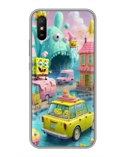 Чехол для Xiaomi Redmi 9A с картинкой «Монстр-трак приключения»