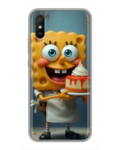 Чехол для Xiaomi Redmi 9A с картинкой «Повар Спанч Боб»
